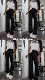 LEGGINS BOTA CAMPANA CON CIERRE NEGRO - Image 3