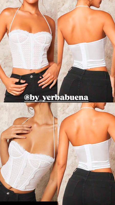 BRALETTE BLONDA BLANCO TIRA AL CUELLO - Image 2