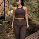 SET ALO PANTALON CAFE CON CAMISILLA CAFE - Image 2