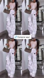 PANTALON CARGO BLANCO LABIJOU - Image 2