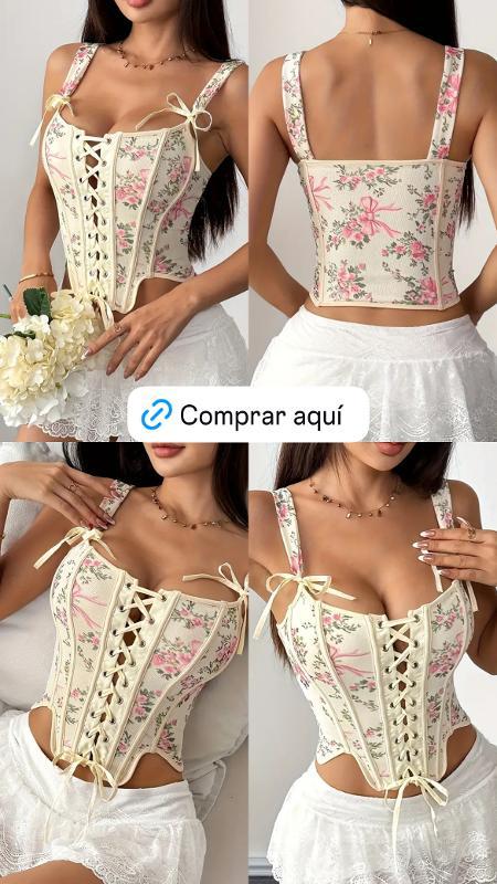 BRALETTE AMARILLO CON ROSAS - Image 2