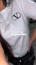 CAMISA VALENTINO BLANCA LOGO - Image 2
