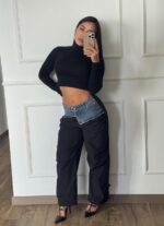 PANTALON DIOR NEGRO CON JEANS - Image 3