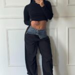 PANTALON DIOR NEGRO CON JEANS