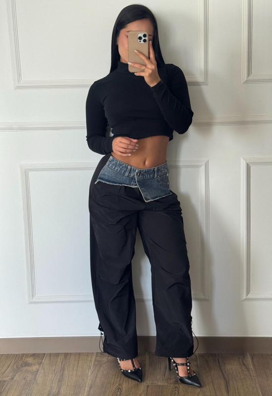 PANTALON DIOR NEGRO CON JEANS - Image 1