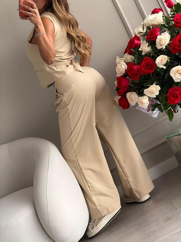 CONJUNTO MIU MIU NUDE CHALECO - Image 2