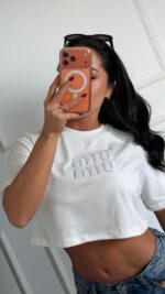 CAMISA MIU MIU CORTA BLANCA - Image 2