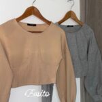 BUSO LABIJOU CORTO GRIS Y NUDE