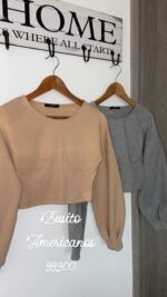 BUSO LABIJOU CORTO GRIS Y NUDE