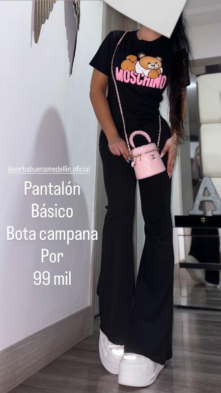PANTALON BOTA CAMPANA BASICO NEGRO - Image 2