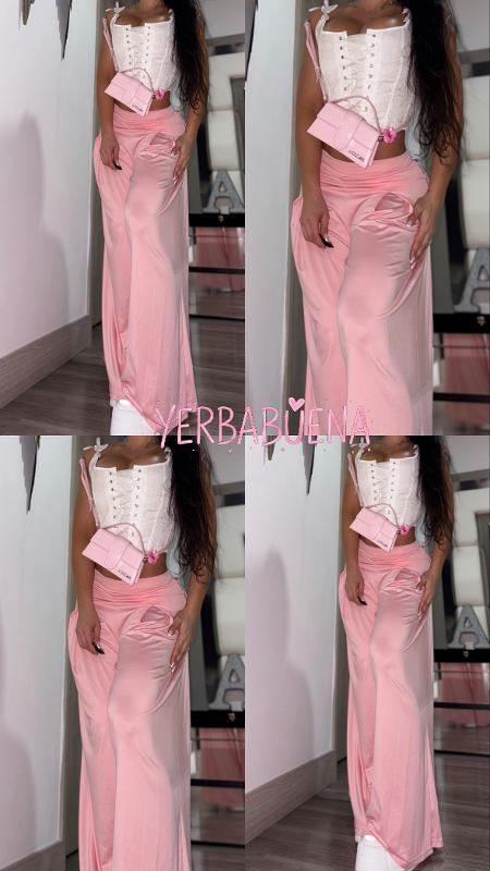 PANTALON PALAZZO PALO DE ROSA - Image 2