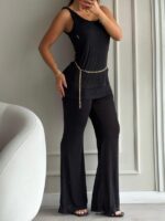 CONJUNTO YSL NEGRO CON PRENDEDOR - Image 3