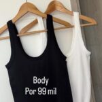 BODY ANEMONE BLANCO Y NEGRO