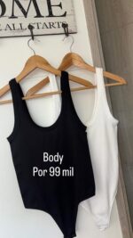 BODY ANEMONE BLANCO Y NEGRO