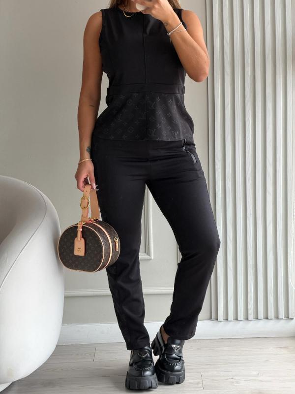 CONJUNTO LOUIS VUITTON NEGRO CIERRE ATRAS - Image 2