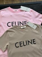 CAMISA CELINE ROSA Y BEIGE