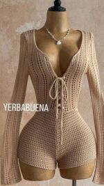 ENTERIZO TEJIDO NUDE