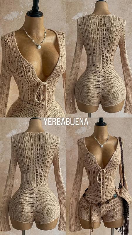 ENTERIZO TEJIDO NUDE - Image 2