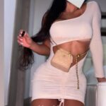 VESTIDO ASIMETRICO NUDE