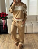 CONJUNTO MIU MIU NUDE FRANJA BLANCA