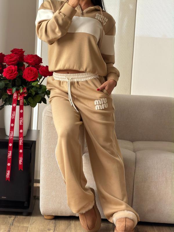 CONJUNTO MIU MIU NUDE FRANJA BLANCA - Image 3