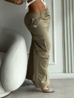 PANTALON PRADA CARGO VERDE MILITAR - Image 2