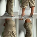 PANTALON PRADA CARGO VERDE MILITAR