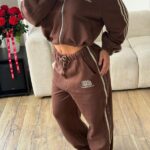 CONJUNTO BALENCIAGA CAFE