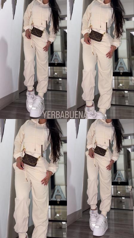 CONJUNTO LOUIS VUITTON MONOGRAM CIERRE NUDE - Image 3