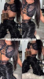 PANTALON NEGRO CARGO MOCHY - Image 3