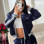 CONJUNTO CELINE AZUL CON BLANCO