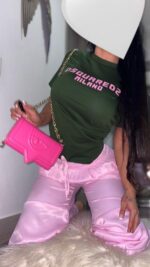 PANTALON ROSADO SATINADO - Image 2