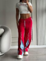 PANTALON ROJO RAYAS CON AZUL - Image 2