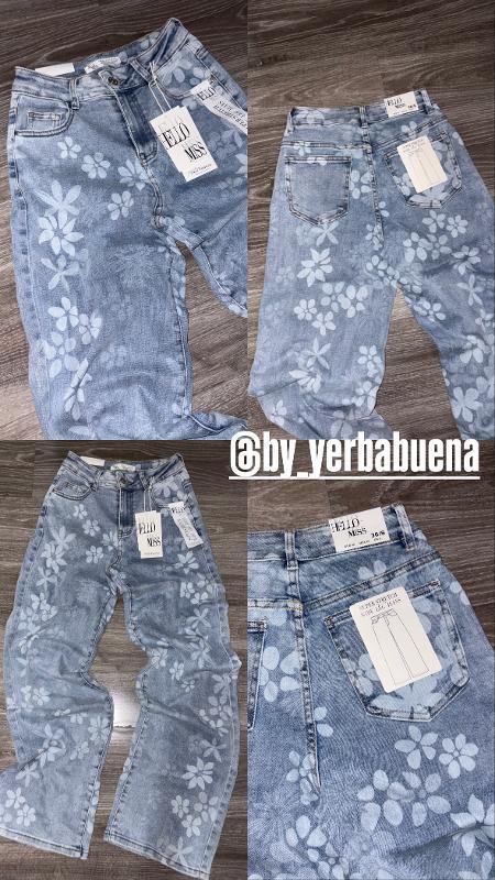 JEANS CON FLORES HELLO MISS - Image 4