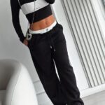 PANTALON CHANEL NEGRO CON BLANCO