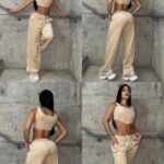 SET VELVET CON CORSET NUDE
