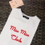 CAMISA MIU MIU LETRA ROJA