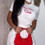 CAMISA MIU MIU LETRA ROJA - Image 2