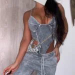 SET CON BODY PIEDRAS EN GRIS