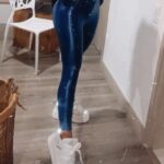 LEGGINS AZUL CORREA LATERAL
