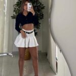 FALDA PLIZADA CON CINTURON