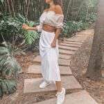 FALDA PLIZADA IA BLANCA PERLADA