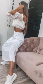 FALDA PLIZADA IA BLANCA PERLADA - Image 2