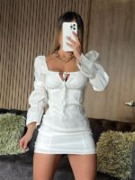 VESTIDO BLANCO MANGAS - Image 3