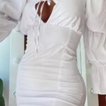 VESTIDO BLANCO MANGAS