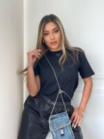 CAMISA CON BOLSO PRADA NEGRA