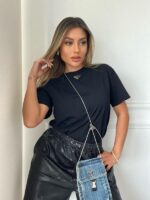 CAMISA CON BOLSO PRADA NEGRA - Image 3