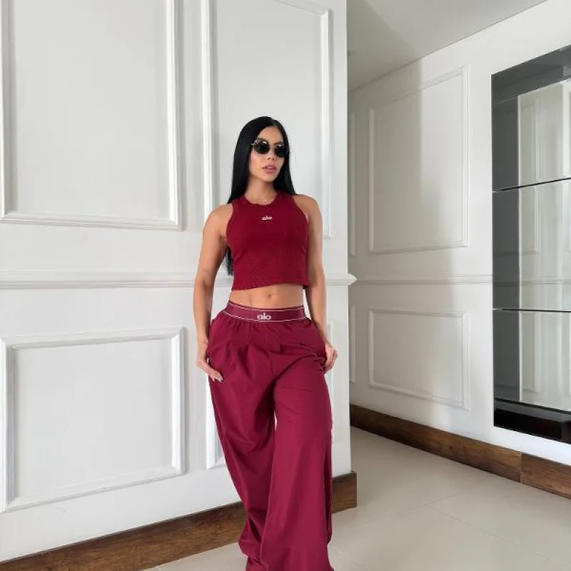 SET ALO PANTALON VINOTINTO CAMISILLA - Image 2