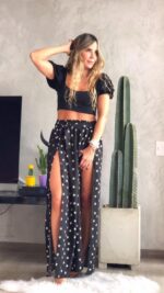 FALDA ESTRELLAS NEGRA