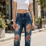 JEANS SPECIAL A OSCURO CON ROTOS